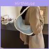 Stylish Blue Underarm Bag Modern Minimalist Design For Trendy Street Fashion Lovers