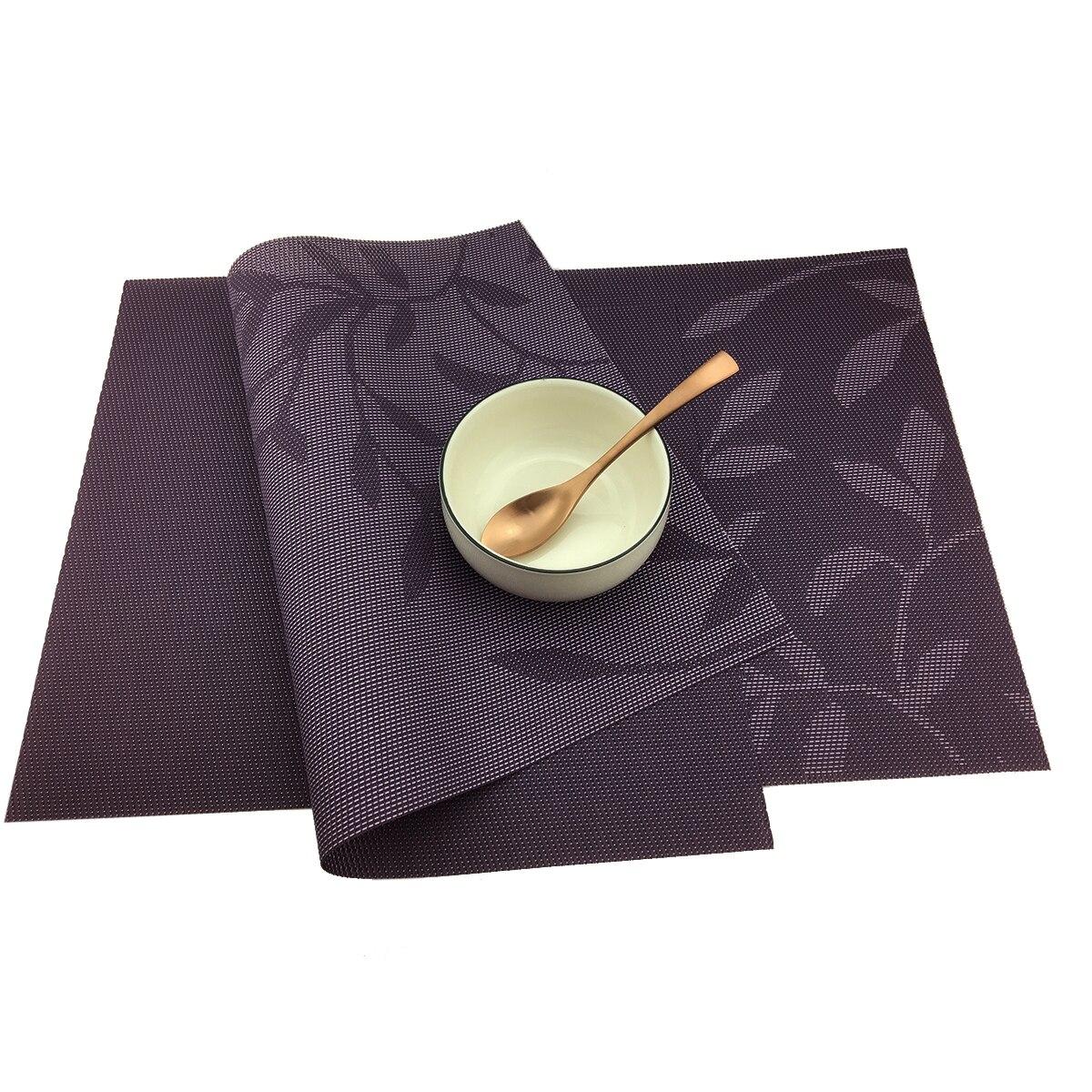 Набор из 6 декоративных виниловых салфеток из ПВХ для обеденного стола — фото 5