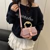 Foreign Style New Women's Large Capacity Simple 2025 Texture Texture Metal Portable Shoulder Underarm Crossbody Small Square Bag