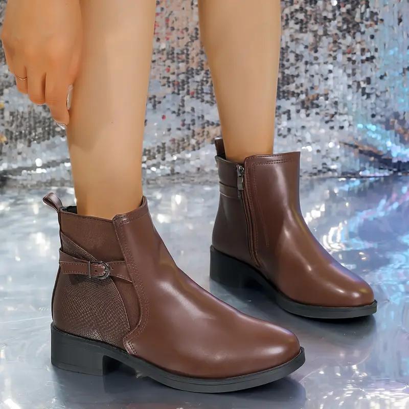 Nové krátké boty na podzim a zimu 2024, dámské boty na platformě se šněrováním s kulatou špičkou, britské příležitostné boty s lemem