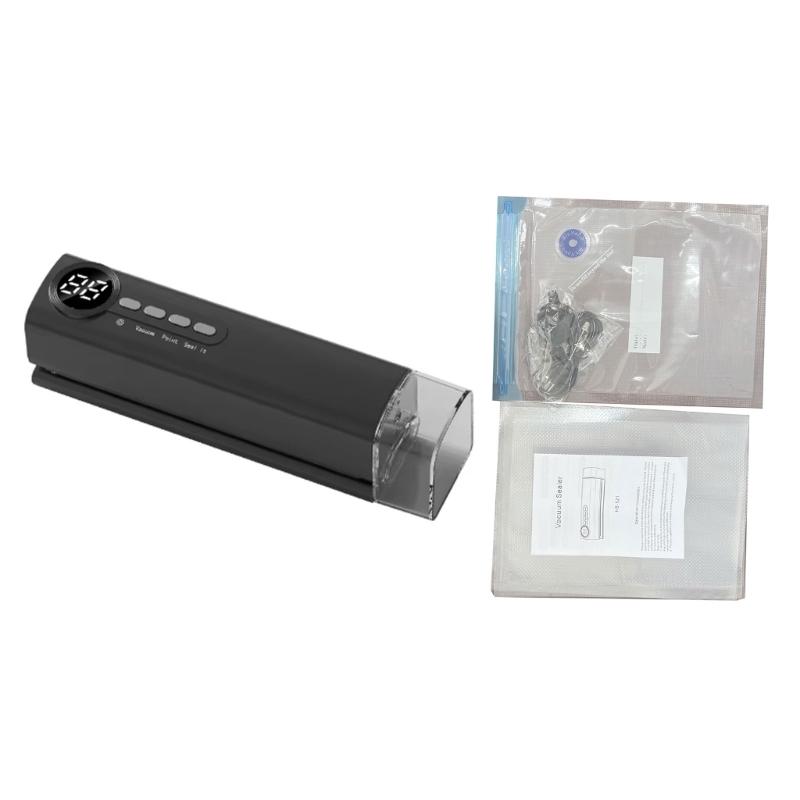 Multifunctional Bag Sealer Bag Sealer Bag Sealer Heat Seal Bag Resealer Machine for Plastic Bags Snack Bags Chip чёрный