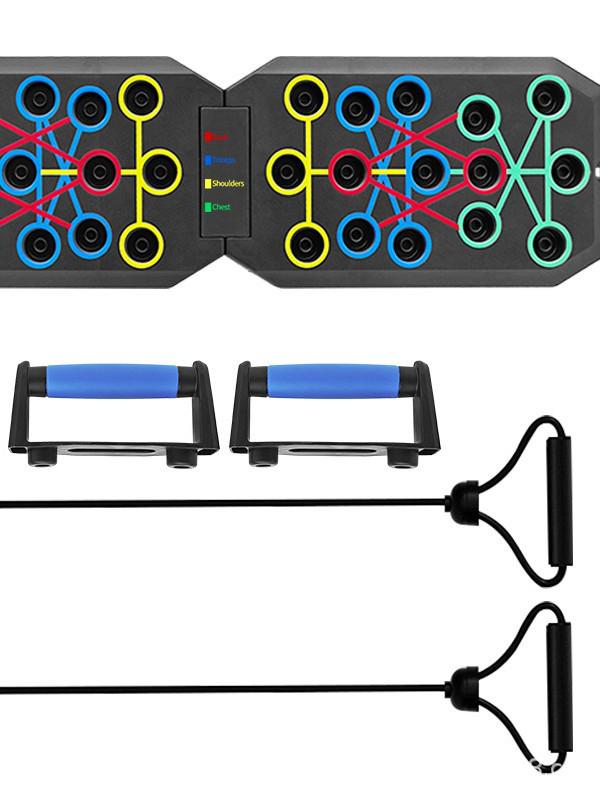 30-Hole Foldable Cross Push-Up Board for Indoor & Outdoor Fitness: Unisex & Portable