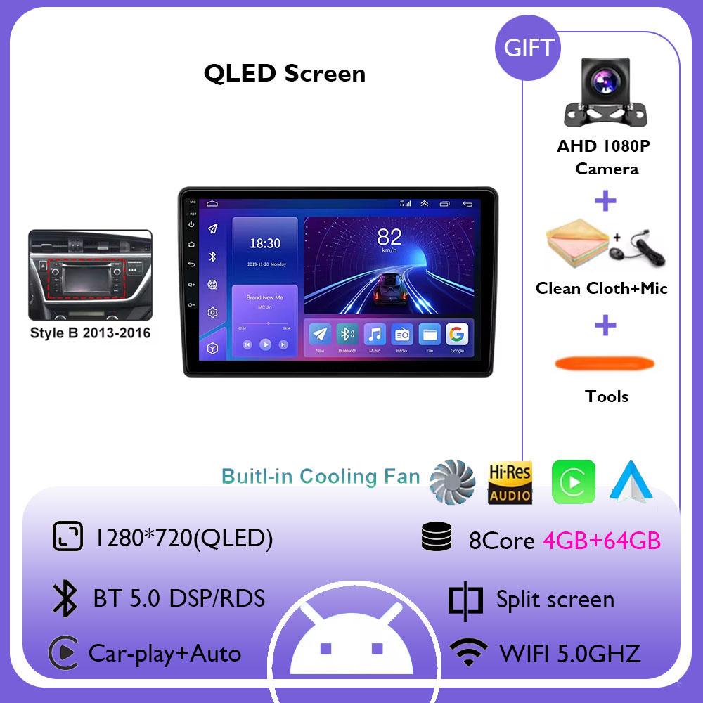 Android 14 Car Radio For Toyota Auris 2014 2015 2016 2017 2018 GPS Wireless Carplay Auto Intelligent Systems Smart Autoradio