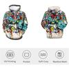 Fashion Novelty Hip-Hop Graffiti Print Men's Hoodies Hooded Sweatshirts Pullover Unisex Spring and Autumn