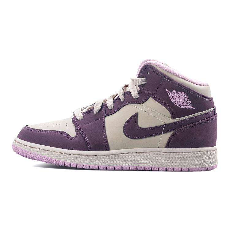 New Jordan 1 Retro Mid GS Pro Purple 555112-500