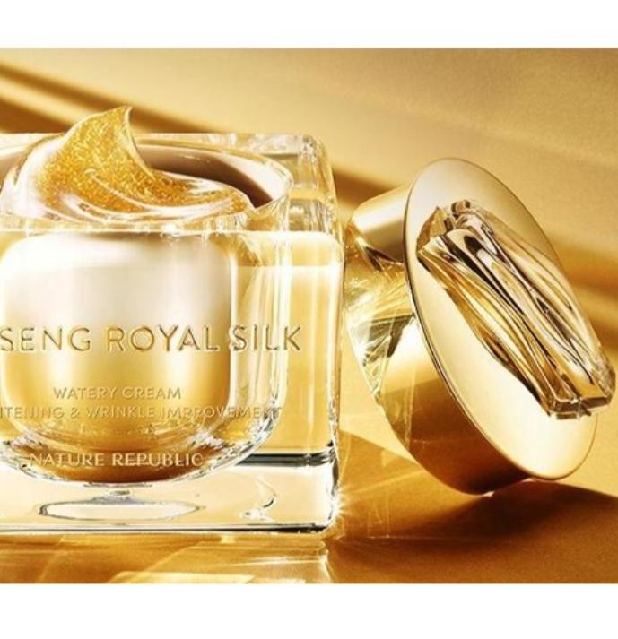 NATURE REPUBLIC Ginseng Royal Silk Watery Cream 60g / Premium Anti-Aging Moisturizer
