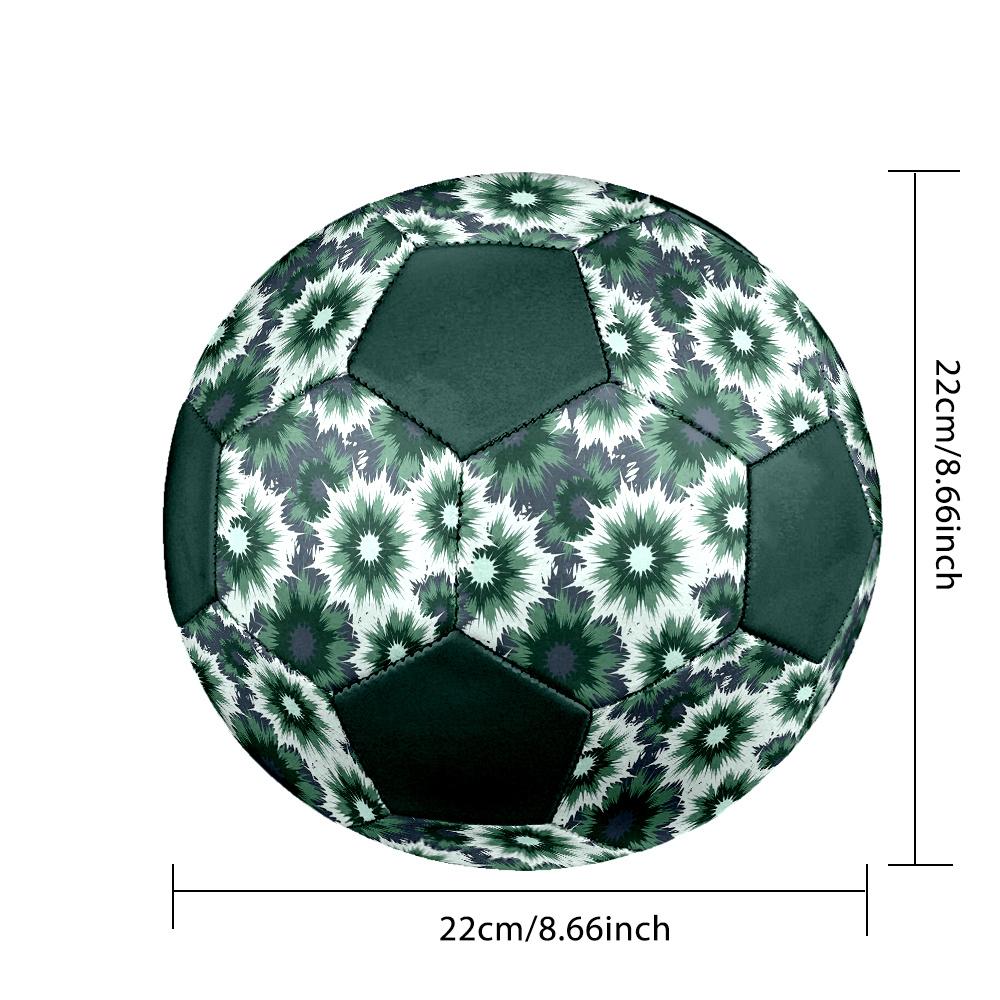1pc Abstract Floral Durable Soccer Ball/Football, Size 5, Perfect for Training, Entertainment And Competition,Gift yy26060686