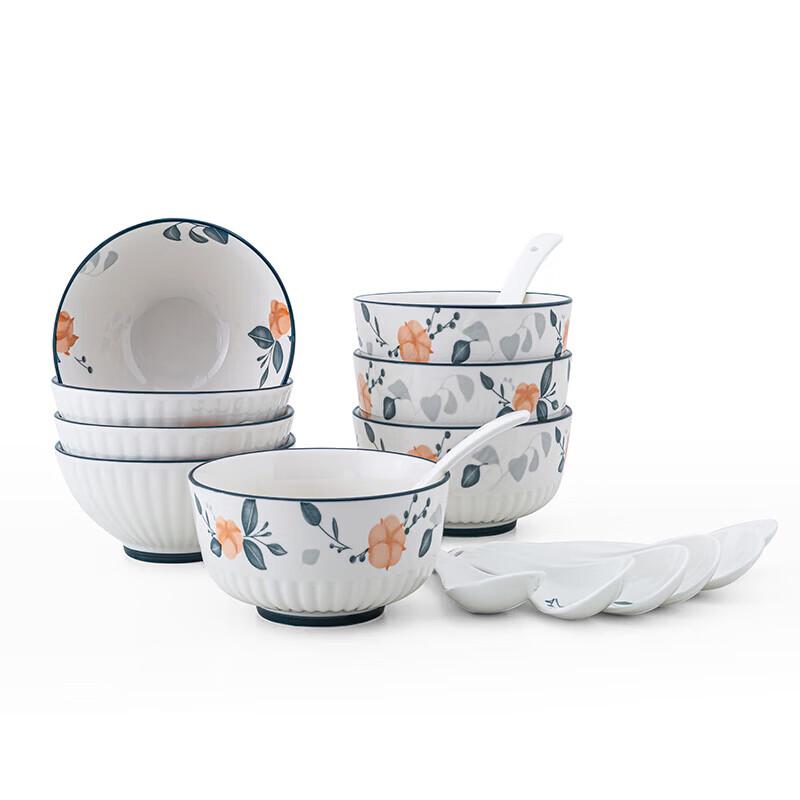 PHMI Floral Whisper Ceramic Dinnerware Set (16-piece)