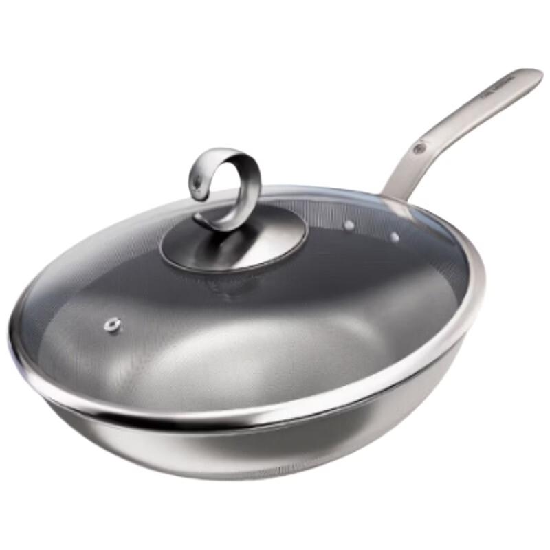 Three-Headed Eagle Pure Titanium Non-Stick Wok