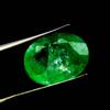 Natural Green Emerald Loose Gemstone 7 Ct Muzo Oval Cut for Jewelry Making and Gem Collections