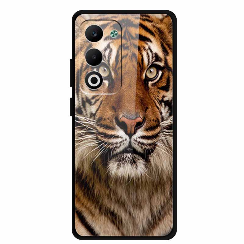 Glass Back Cover For OPPO A5i Pro 5G Case A5iPro Coque Hard Tempered Glass Case For OPPO A5m A5 5G 4G Phone Case A 5 Soft Bumper