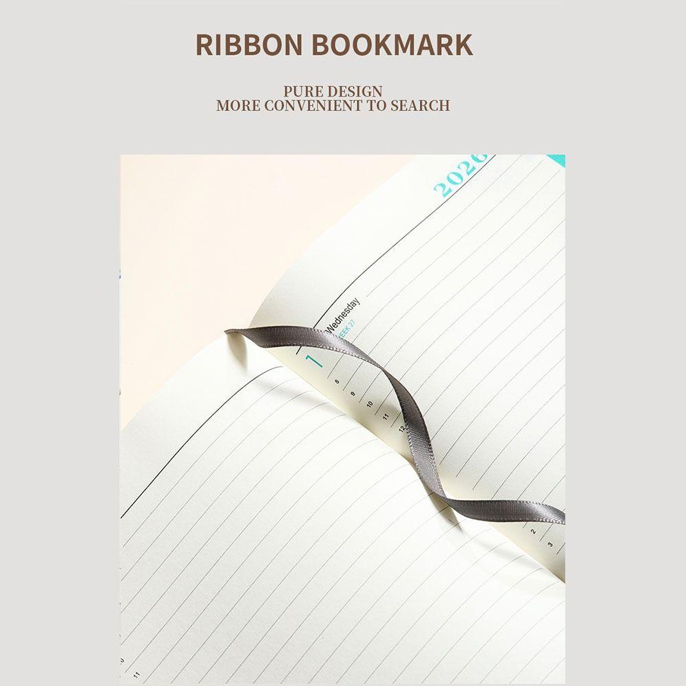 English Notebook with Calendar Diary Weekly Planner 2026 Schedule Book  School Office Supplies