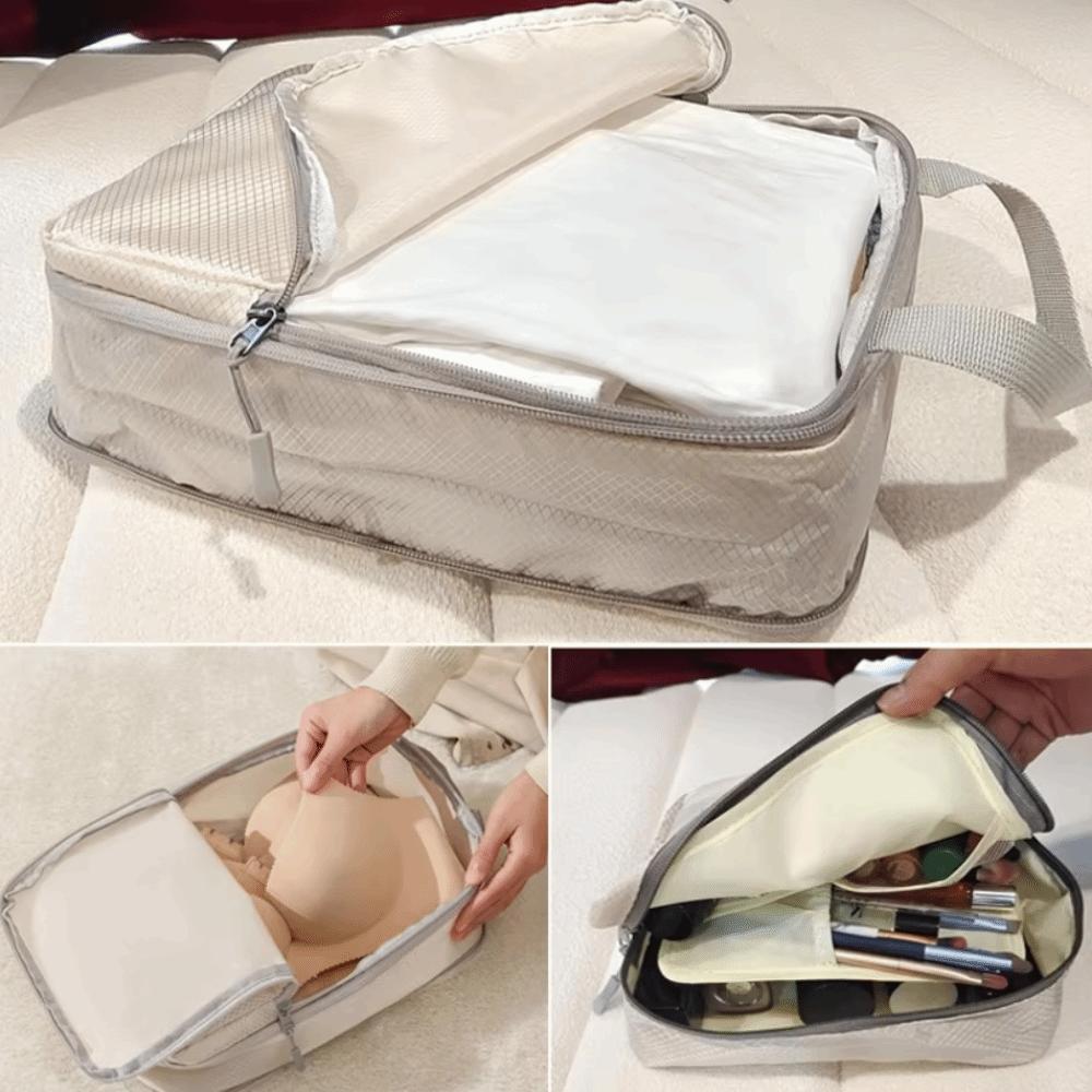 4Pcs 4 Size Travel Compression Packing Cubes Bag Waterproof Travel Bag  Travel