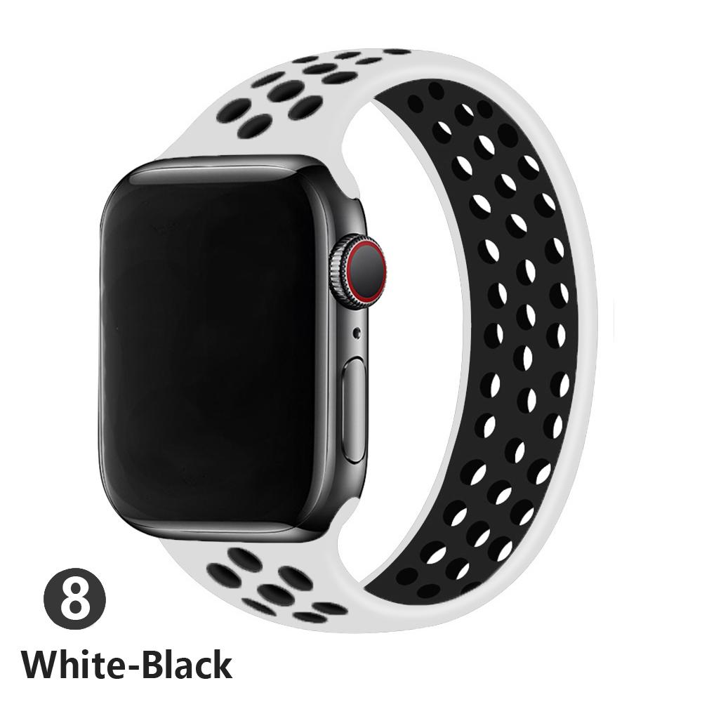 

strap For Apple Watch Band 45mm/41mm 44mm 40mm 49mm 42mm 45 mm silicone Elastic solo bracelet iWatch ultra 2 Serie 3 SE 6 7 8 9 38mm-40mm-41mm&M