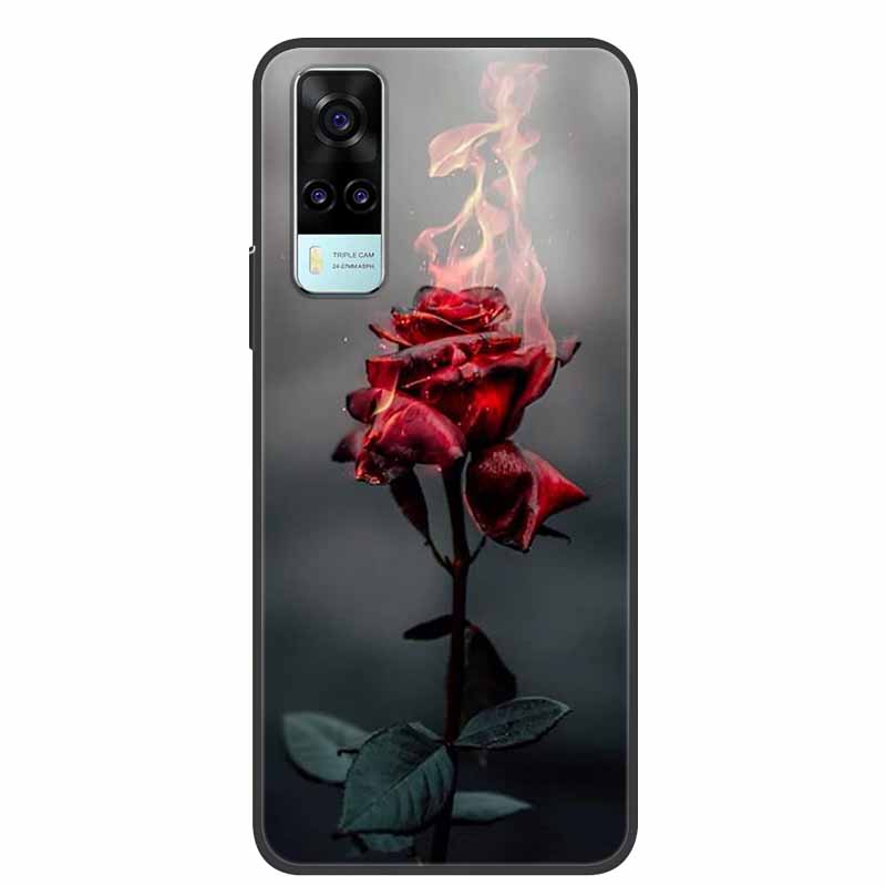 For vivo Y31 2021 Case Shockproof Soft silicone TPU Back Cover For Vivo Y53S 4G Y31 2021 Y 31 Case V2036 Phone Case Cute Cartoon