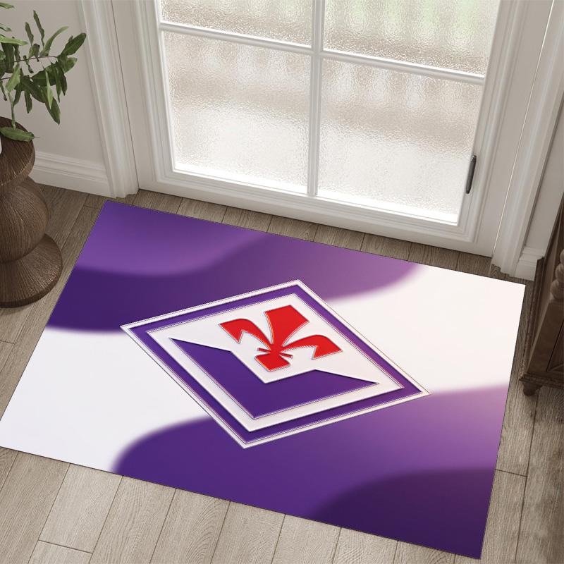 Fiorentina FC Design Crystal Velvet Carpet Cozy Non?Slip Printed Rug For Bedroom Living Room Entrance