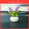 Resin Craft Miniature Flower Pot Decor For Office Desk And Car Ornament