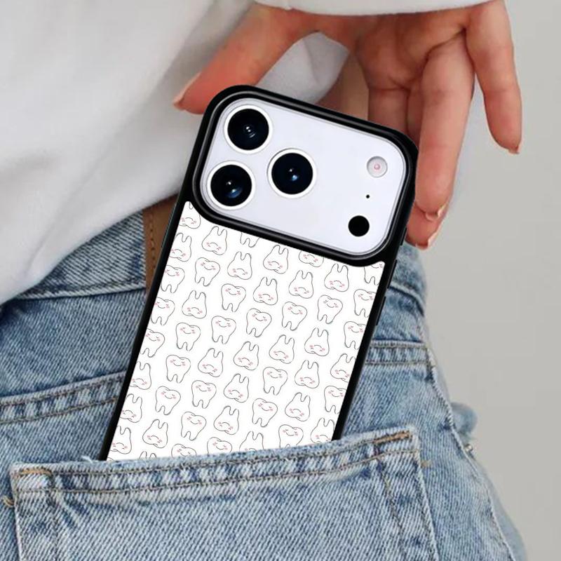 Dentist Dental Tooth Soft Phone Case for iPhone 16e 15 14 13 12 17 Pro Max Plus Air 17pro Cover Coque