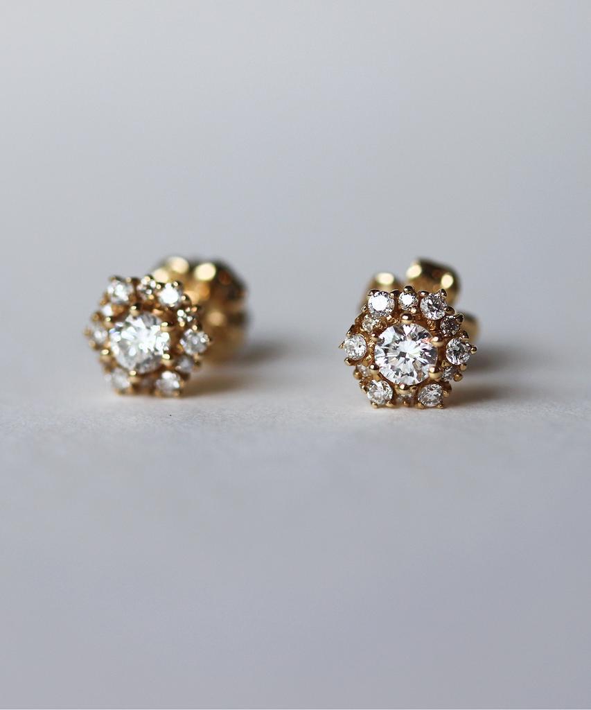 Anz Chemistry 1-Carat Dandelion Lab Diamond Earrings