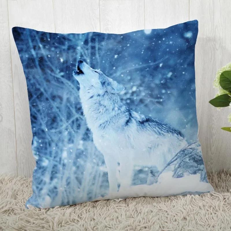 Pillowcase Wolf Pattern Wedding Animal