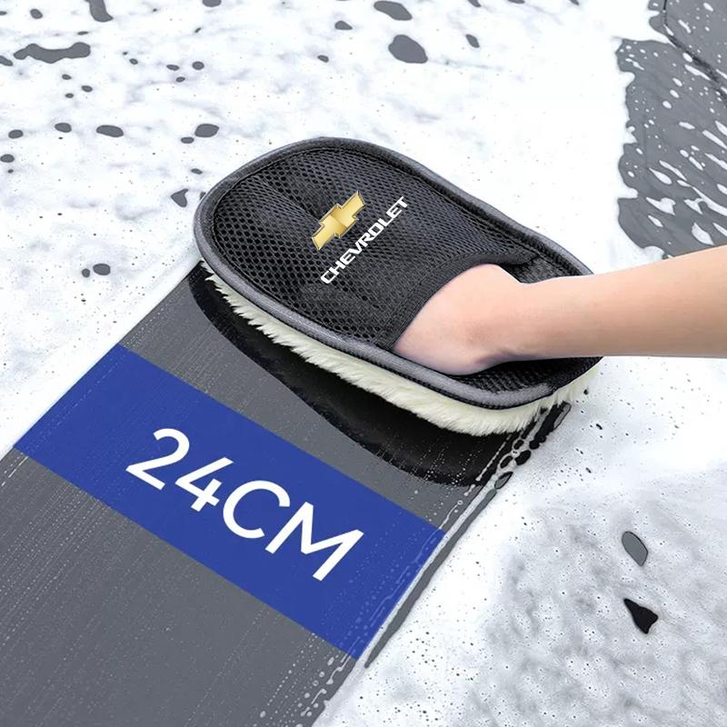 Car Wash Glove Wool Soft Polish Cleaning Brush Tools For Chevrolet Bolt Spark Tahoe Z71 Aveo Impala Lacetti Malibu Sail SS Cruze