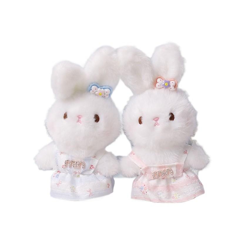 Plush Bunny Keychain With Pp Cotton Filling For Gift And Decoration