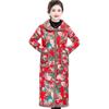 Cappotto Lungo da Donna in Cotone con Fodera in Pile - Calore Invernale per Mezza Età e Anziani