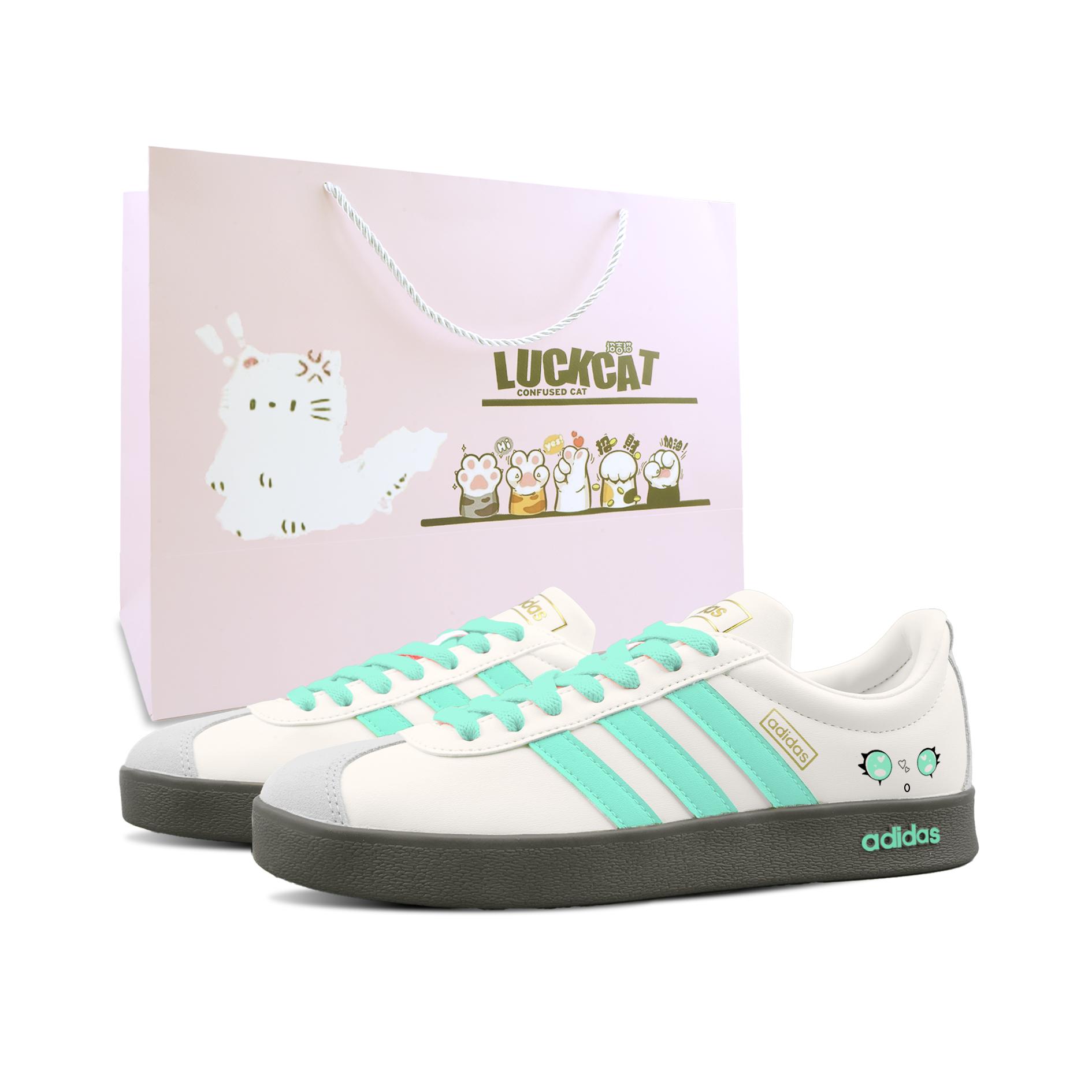 

Adidas VL COURT 2.0 Mori Style Elf, Special Shopping Bag Abrasion Resistant Low top German Army Trainers Unisex JI0497(Team1800-SBOX) 38⅔