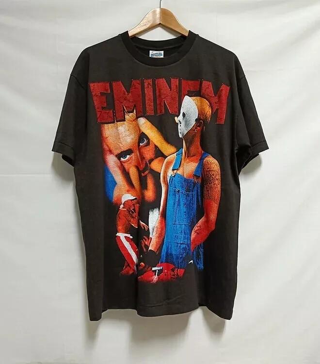 

Remake Eminem Tour Graphic Short Sleeve Black Unisex Tshirt For Men Women Unisex T-Shirt M