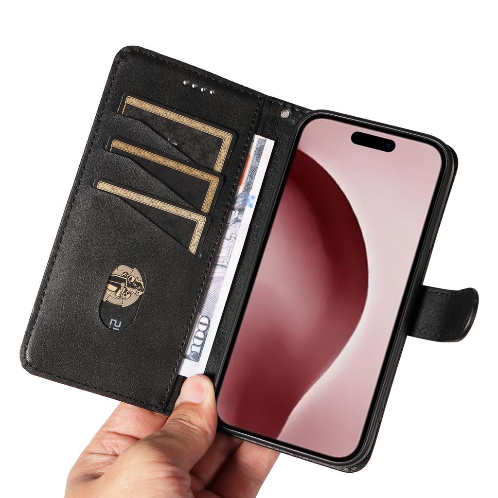 For Honor 600 Lite 5G Case L-Shaped Grid Pattern Leather Stand Phone Cover with Card Slots