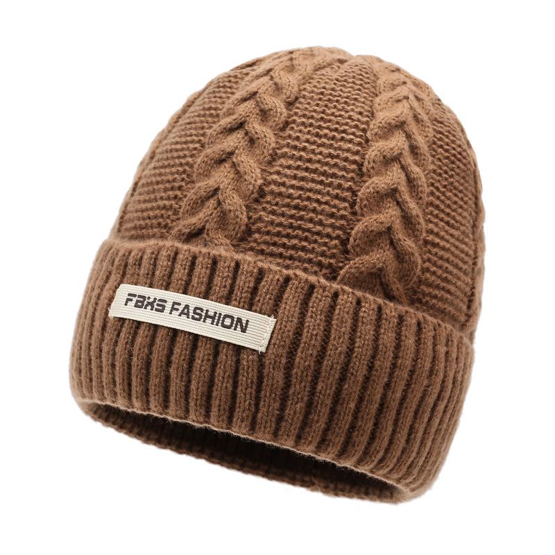 Herbst Winter Wollmütze Herren Damen Kälteabweisend Warmhaltend Pullover Strickmütze