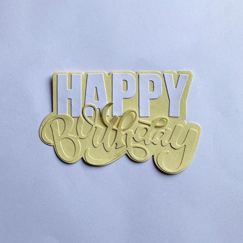 Metal Die Cuts Envelope Birthday Embossing Stencil Cutting Dies for Card Making Scrapbooking Paper Craft DIY Template