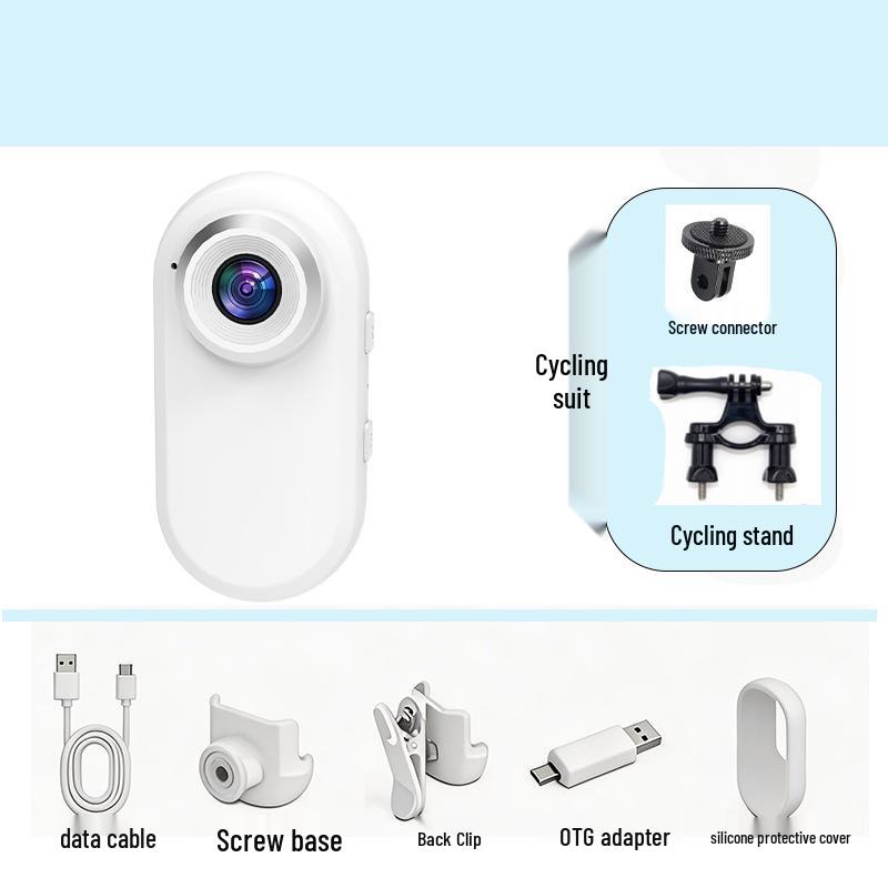 Outdoor Shockproof Cycling & Motorcycle Thumb Camera for Vlogging, Mountain Climbing, Fishing, and Pet Recording