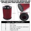 70MM Filtr Dolotu Powietrza Samochodowego o Wysokim Przepływie E-2993 Filtr Powietrza Dolotu Zimnego Powietrza Do Ford Focus Escape MKC E-2993