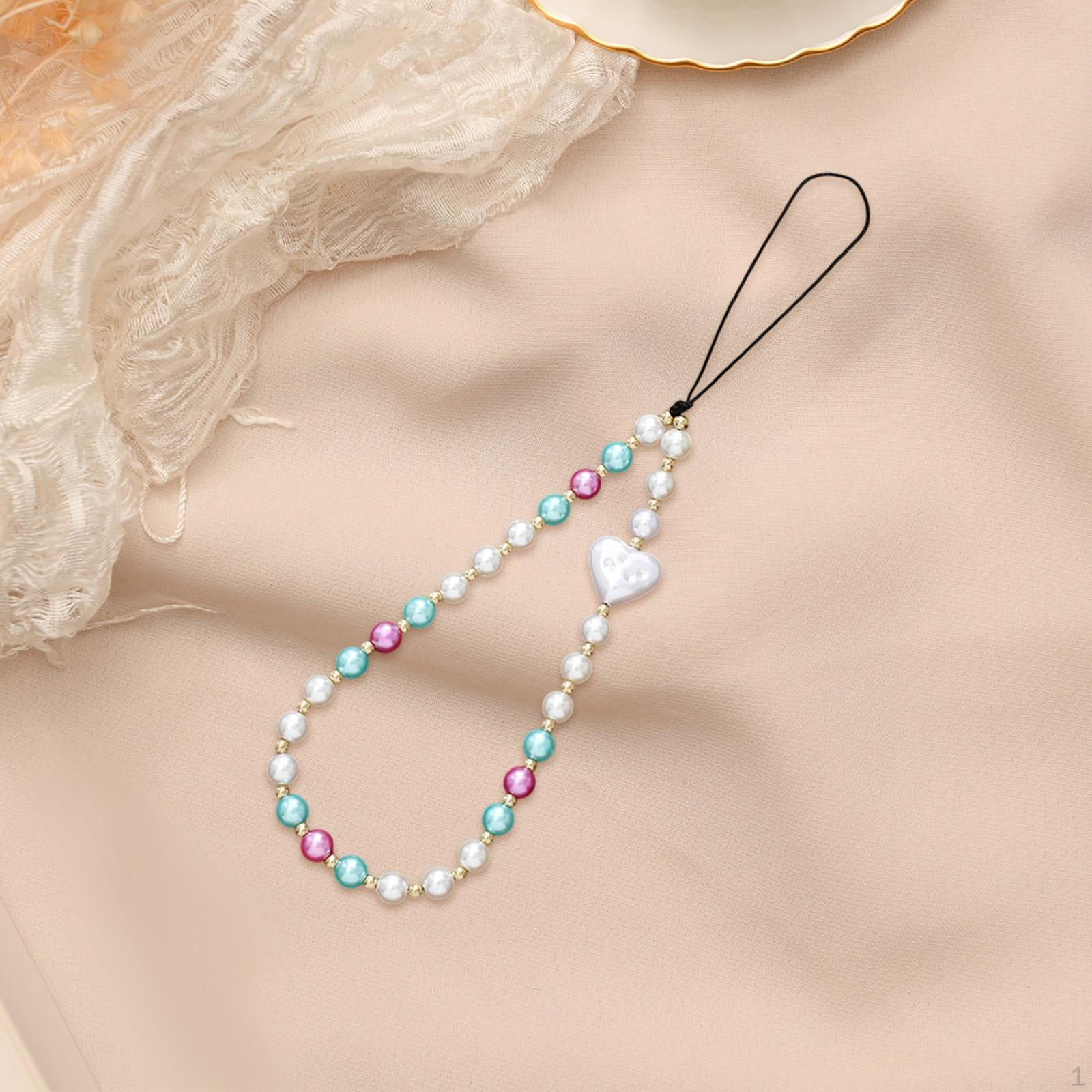 

Подвеска на сумку-рюкзак с ремешком для телефона из бисера, многоцелевая, декоративная подвеска-брелок Heart