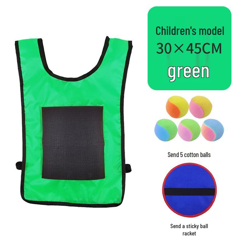 Children's Sticky Ball Dodgeball Vest for Outdoor Parent-Child Games