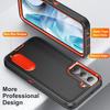 For Samsung Galaxy S22 5G Case Case Kickstand Phone Cover PC + Silicone + EVA 3-in-1 Design
