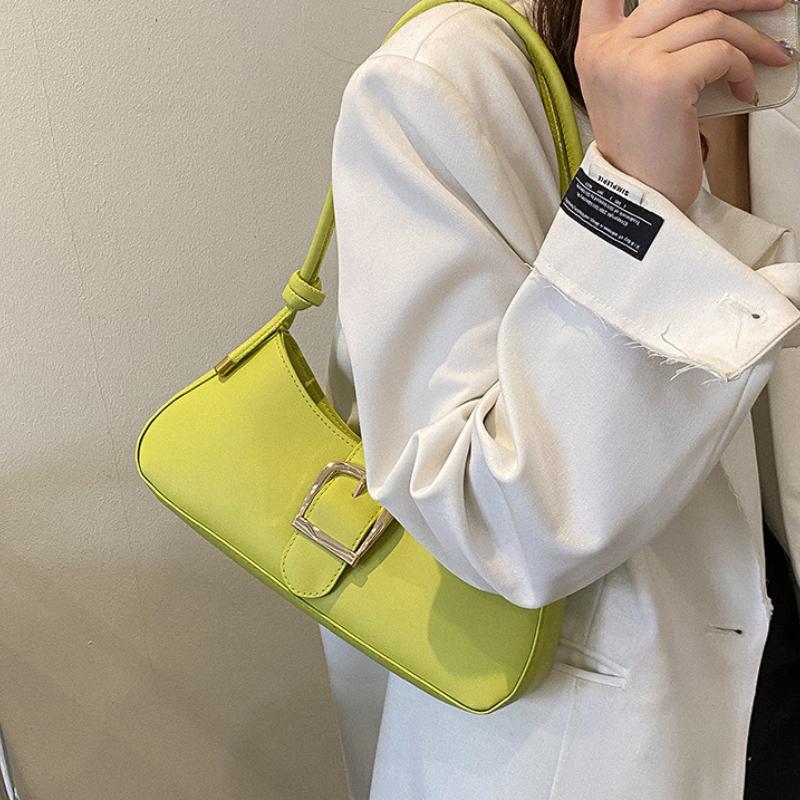 Women's Shoulder Bags Solid Color Popular Small Bag Trend Summer 2026 New Trendy Crossbody Bags Texture Shoulder Underarm Bag