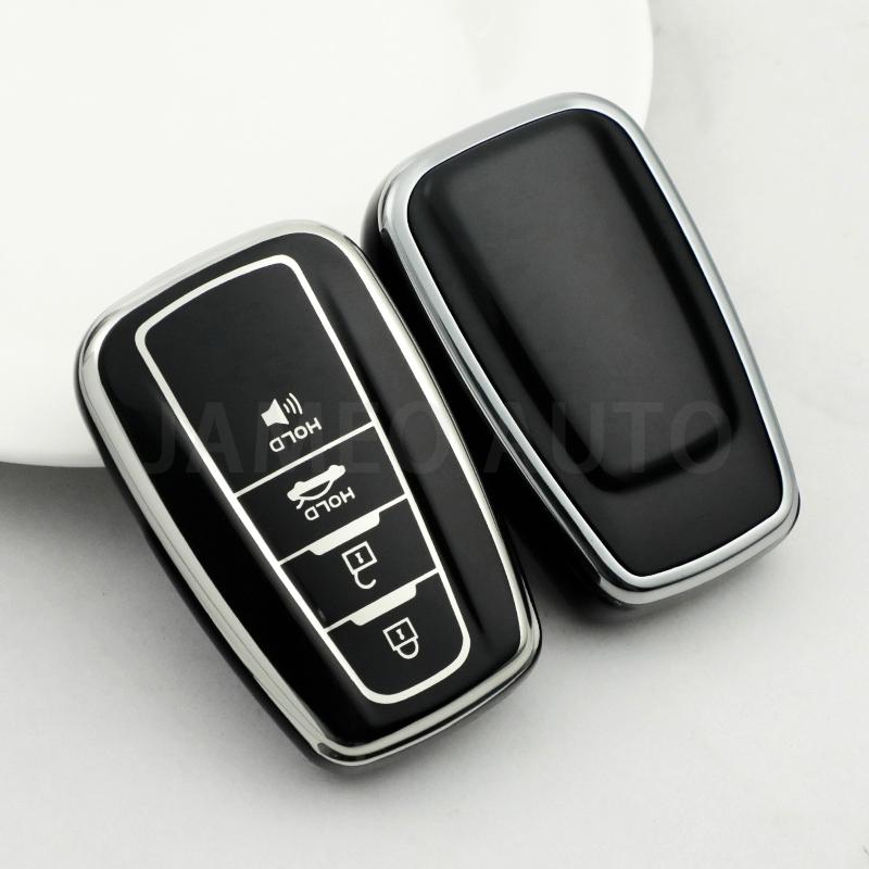 

4 Buttons Tpu Car Key Case Full Cover Shell For Toyota Prius Camry Corolla Chr C-Hr Rav4 Land Cruiser Prado Accessories