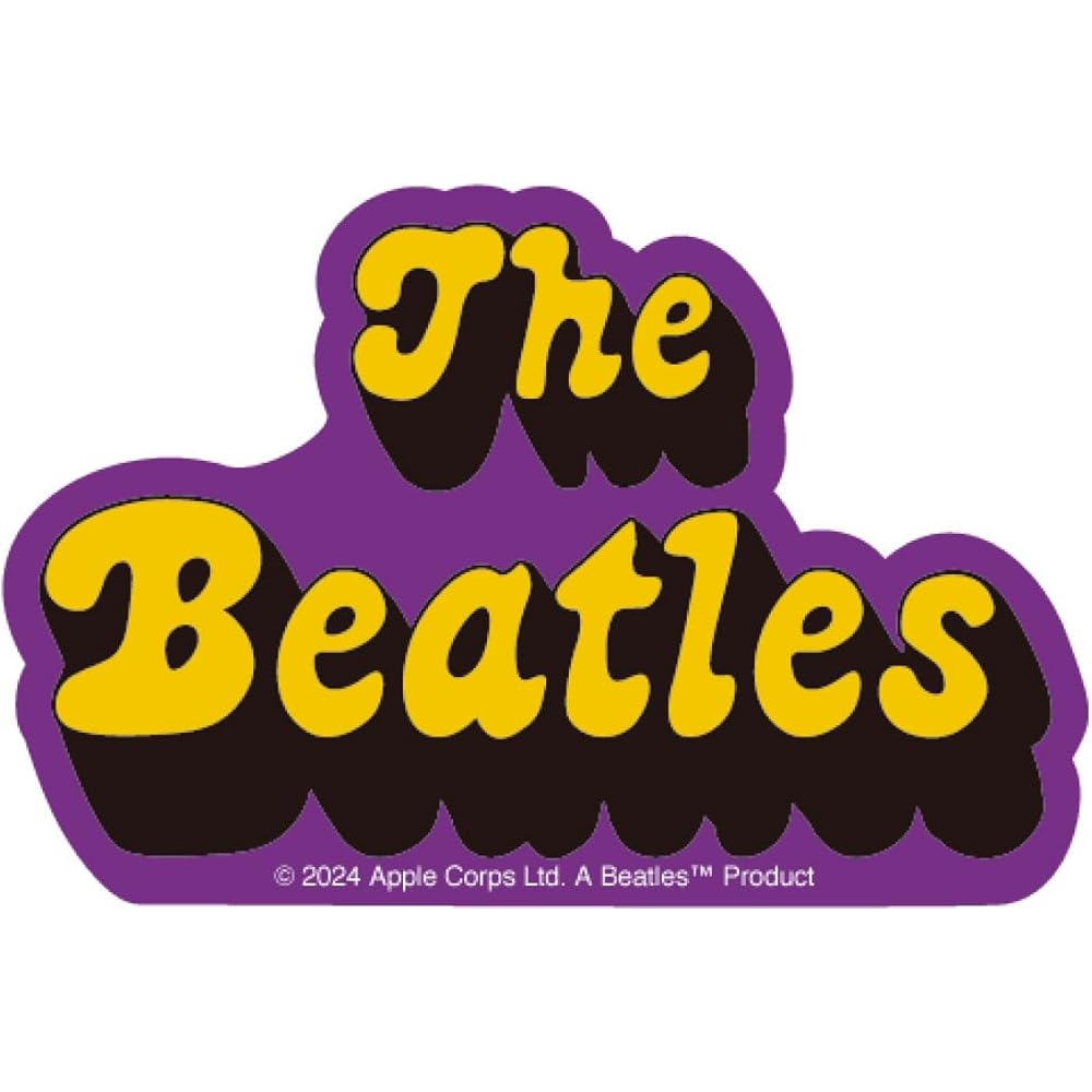Small Planet Beatles Character Sticker Logo PU Yellow