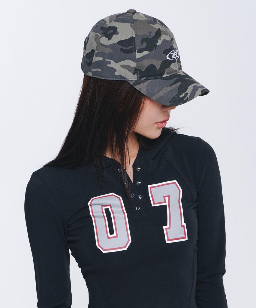 BORN TO WIN Small B Symbol Ball Cap [Camo]