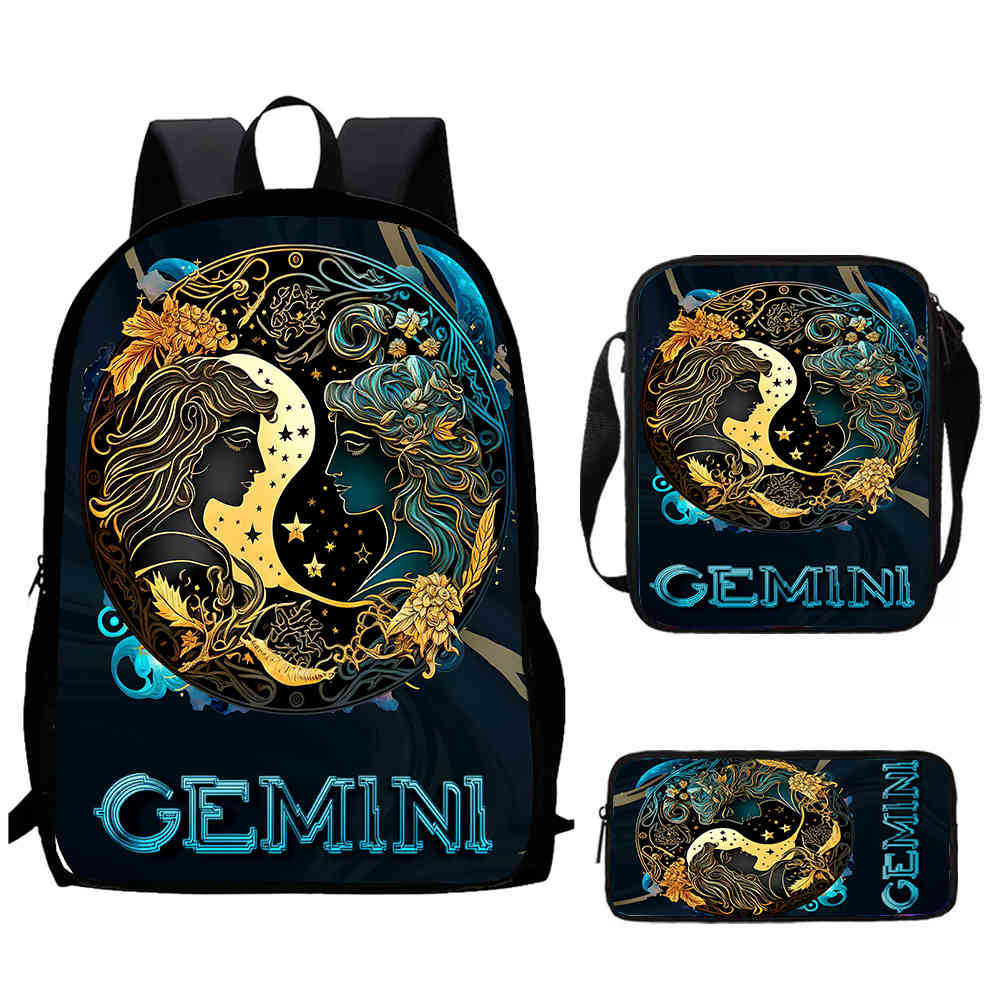 12 Sternbilder Schultasche High Definition Multifunktion Oxford Leichter Rucksack Haare