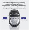 Full Face Protective Safe Mask, Anti Fog, Anti Impact, Anti Splash, Head Mounted Transparent Dust-proof and Oil Fume Proof Mask