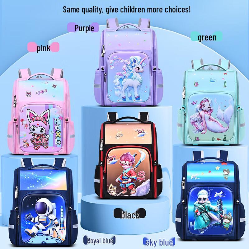 SAIERNA Huacheng 3D Cartoon Large Capacity Children s Backpack Large