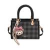 Simple plaid small bag women's new fashion commuter small square bag summer versatile shoulder messenger bag