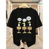 Men's Funny Seagulls Tourist T-Shirt - Bohemian Style Short Sleeve Crew Neck Shirt with Seagull & Lettering Print, Slight Stretch Fabric Suitable for