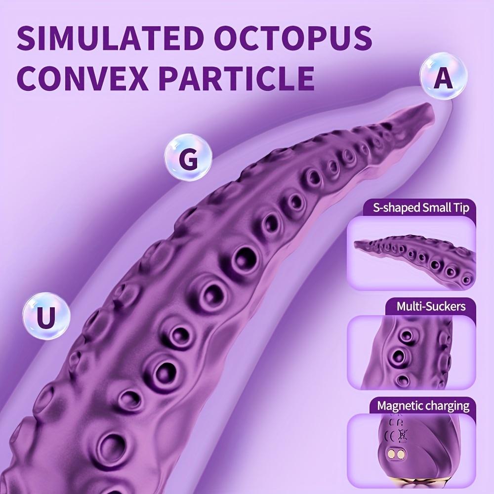 Vibrating Realistic Anal Octopus Vagina Stimulation G-Spot Clit Vagina Powerful Dildo Masturbation Adult Sex Toys for Men Women
