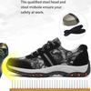 Oulylan Men Steel Toe Safety Shoes Proof Work Boots Breathable Comfortable Anti-smashing Anti-piercing Industrial Shoes Woman