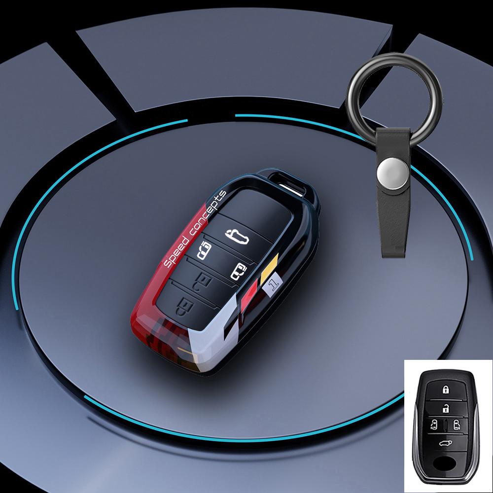 Graffiti Auto Key Fob Cover Case Fit For Toyota Corolla Land Cruiser Prado Crown Yaris Sienna Alphard Cross Hilux Fortuner Camry
