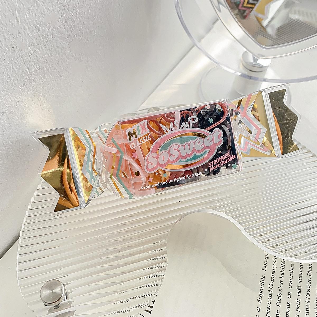 

Японские и корейские конфетные желейные резинки для волос: Детские расширенные цветные резинки